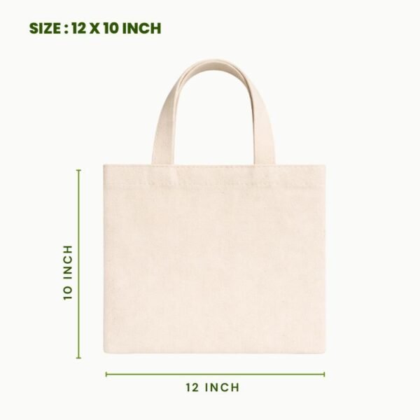 plain canvas tote bag 12x10 inch medium canvas shopping bag reusable eco friendly canvas carry bag wholesale supplier.