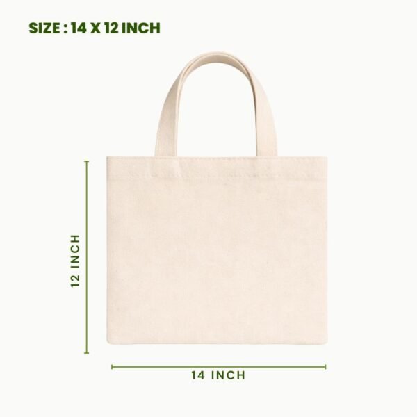 plain canvas tote bag 14x12 inch medium canvas shopping bag reusable eco friendly canvas carry bag wholesale supplier.