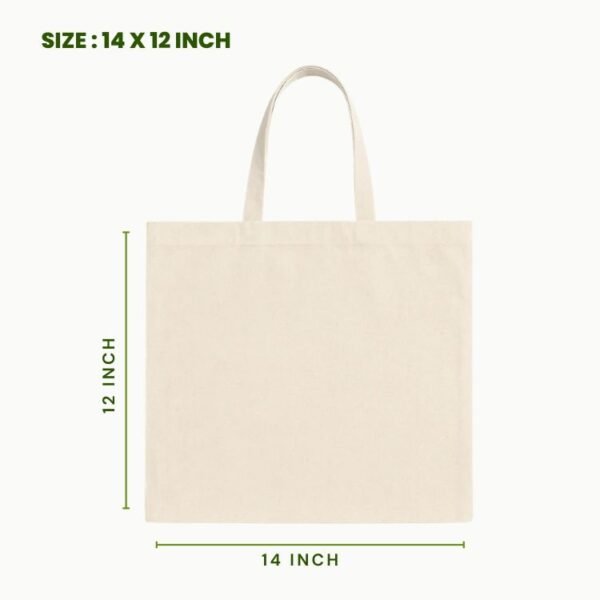 plain cotton tote bag 14x12 inch natural cotton carry bag reusable cotton grocery tote bag manufacturer.