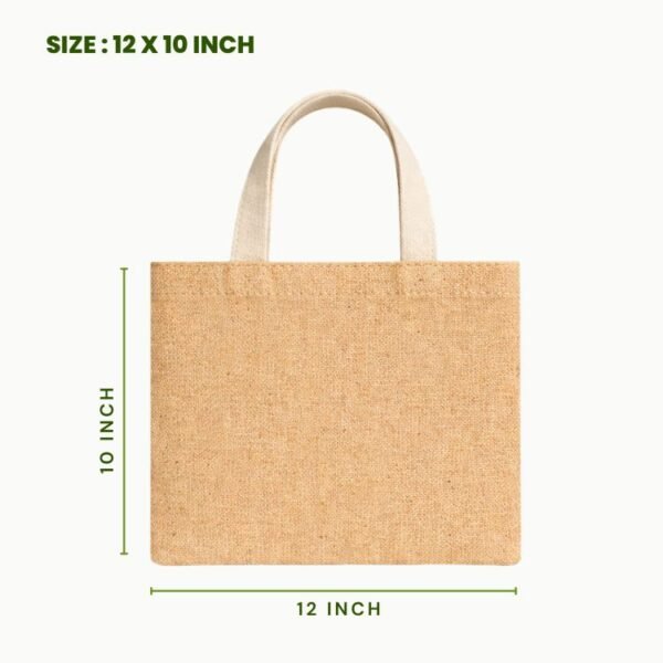 plain juco tote bag 12x10 inch blank juco shopping bag reusable eco friendly carry tote.