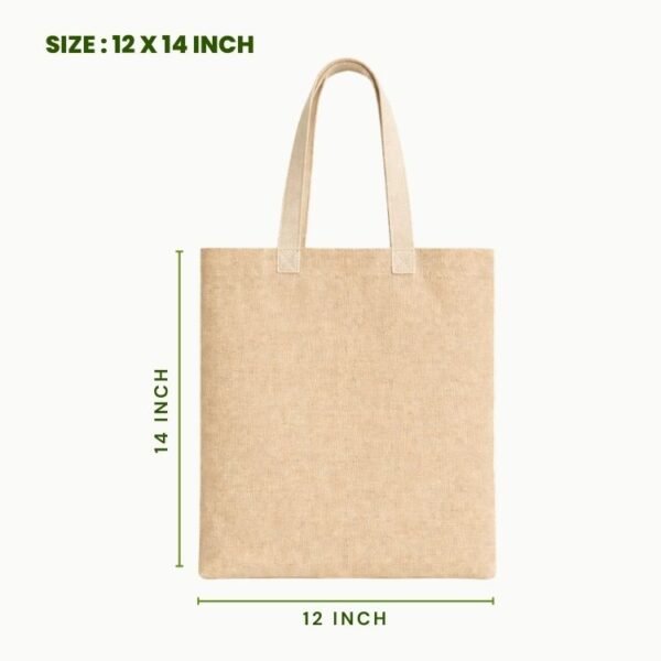 plain juco tote bag 12x14 inch blank juco carry bag reusable eco friendly shopping bag for daily use.