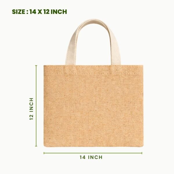 plain juco tote bag 14x12 inch blank juco shopping bag reusable eco friendly carry tote.