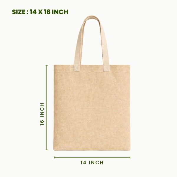 plain juco tote bag 14x16 inch blank juco shopping bag reusable eco friendly carry tote.
