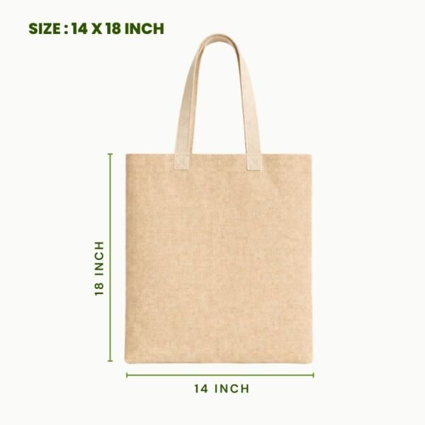 plain juco tote bag 14x18 inch blank large juco carry bag reusable eco friendly shopping tote.