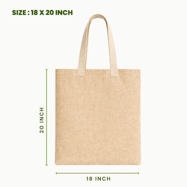 plain juco tote bag 18x20 inch blank extra large juco shopping bag reusable eco friendly carry tote.