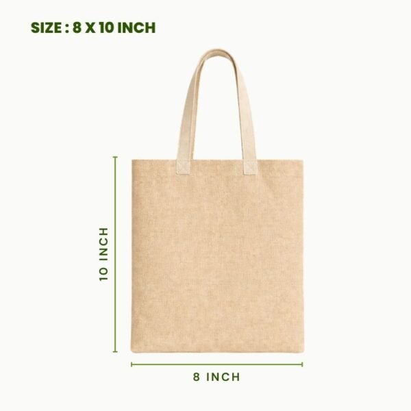 plain juco tote bag 8x10 inch blank small juco bag reusable eco friendly mini shopping bag.