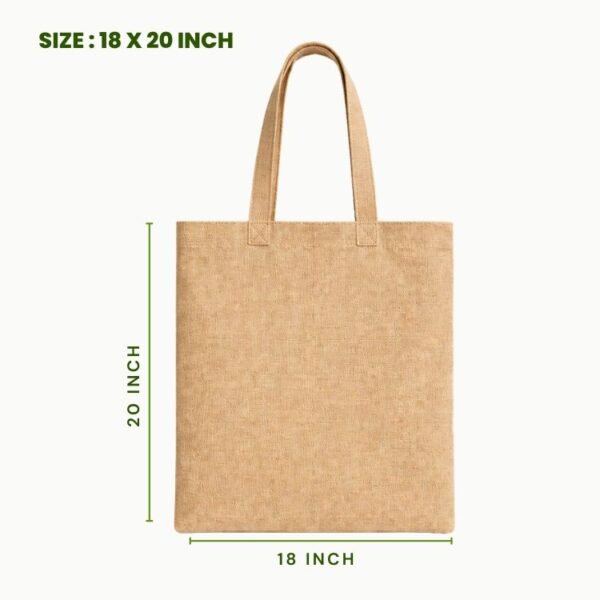 plain jute tote bag 18x20 inch customizable jute bag for logo printing branding and promotional use.